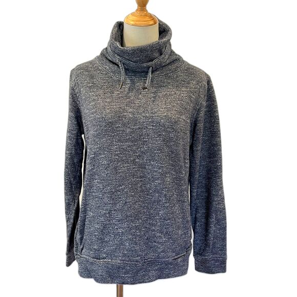 Marie Lund Copenhagen Pullover Cowl Neck Sweater Sweatshirt Blue Cotton - Picture 1 of 7